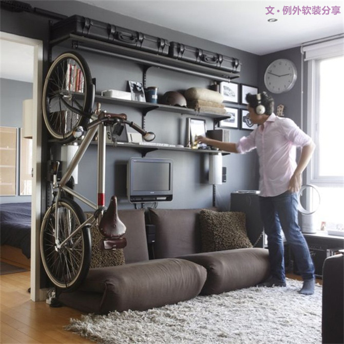 冬季不騎的自行車這么做，裝飾出行兩不誤-別墅設計,軟裝設計,室內設計,豪宅設計,深圳例外軟裝設計公司